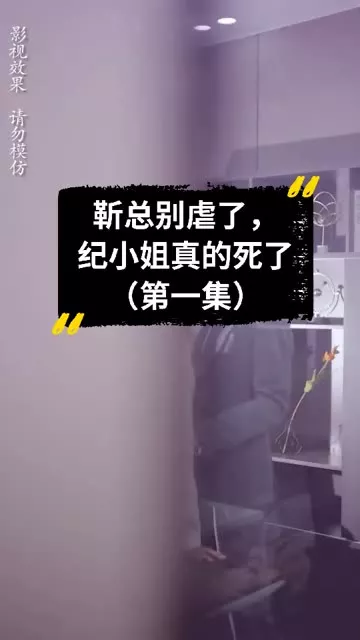 靳总别虐了，纪小姐真的死了海报