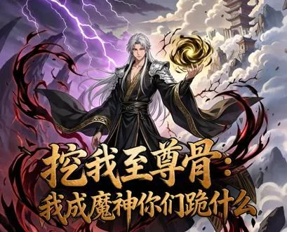 挖我至尊骨，我成魔神你们跪什么动态漫画海报